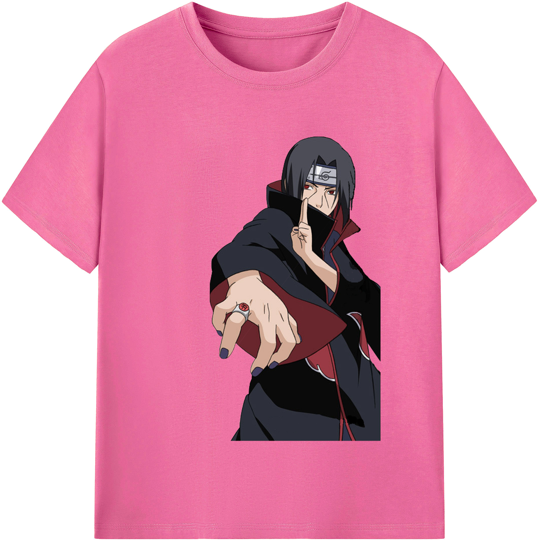 （画像用） NARUTO -ナルト- うちは イタチ Uchiha Itachi レディースカジュアルプリントTシャツ（綿100％）